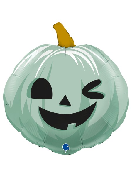 Фольга шар фигура Тыква на Хэллоуин зеленый 22"/56 см GRABO