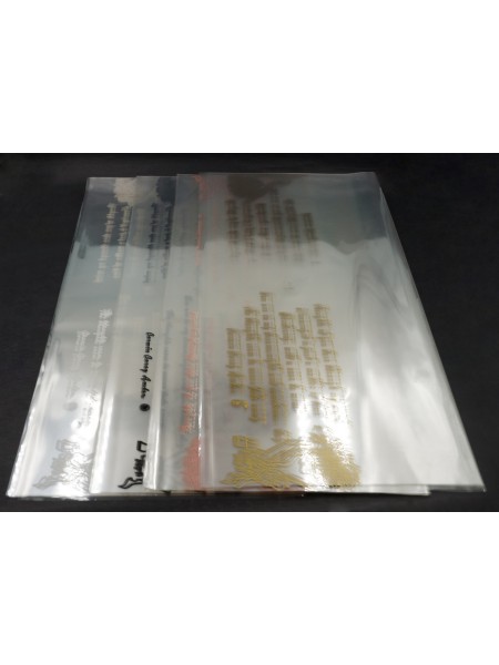 Пленка 58 х 58 см прозрачная с надписью набор 20 листов цвет микс HS-67-3