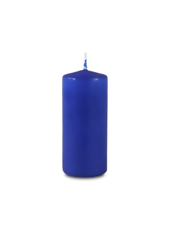 Свеча пеньковая 4 х9 см цвет голубой