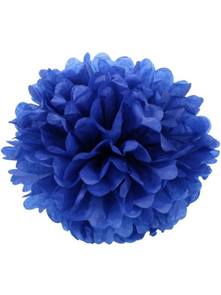 Подвеска Цветок объемный бумажная тишью 25 см цвет синий HS-8-9