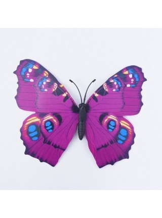 Бабочка 3D на магните 17 х 13 см пластик цвет МИКС  HS-18-18