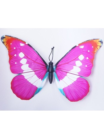 Бабочка на магните 40 см бумага проволочный каркас