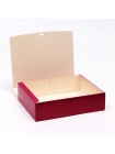 Коробка складная 31 х24,5 х9 см бордовая