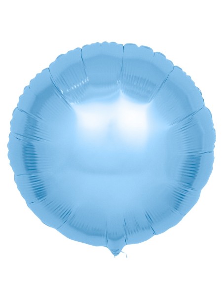 Фольга шар Круг 18"/46 см светло-голубой