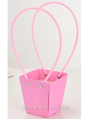 Сумка для цветов 9 х6,5 х10 см Мастхэв супер-мини цвет розовый фламинго