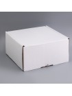 Коробка складная 28 х28 х14,5 см цвет белый