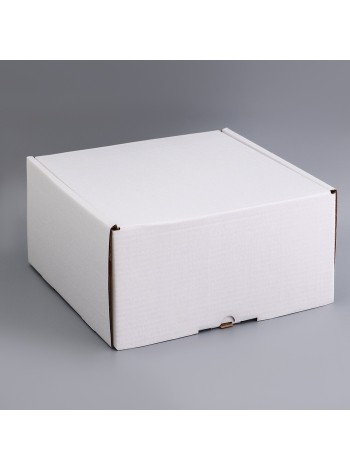 Коробка складная 28 х28 х14,5 см цвет белый