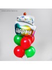 Букет шаров Счастливый праздник набор 7 шт фольга/латекс