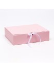 Коробка складная 25 х20 х5 см цвет розовый