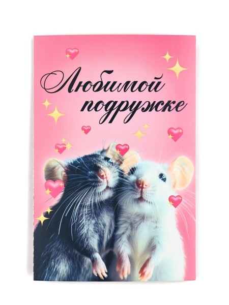 Открытка Любимой подружке с купонами 12 х18 см