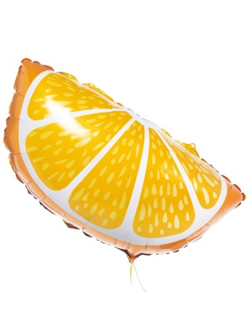 Фольга шар фигура Апельсин долька Китай