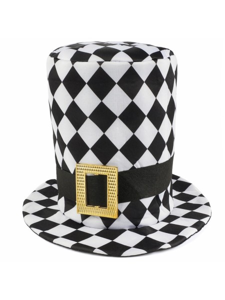 Шляпа Безумный шляпник черный/белый