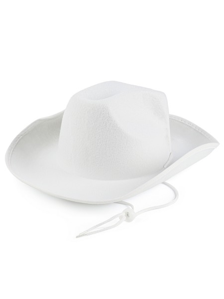 Шляпа Ковбой со шнурком для затягивания цвет белый