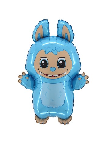 Фольга шар фигура Эльф плюшевая кукла голубая Grabo
