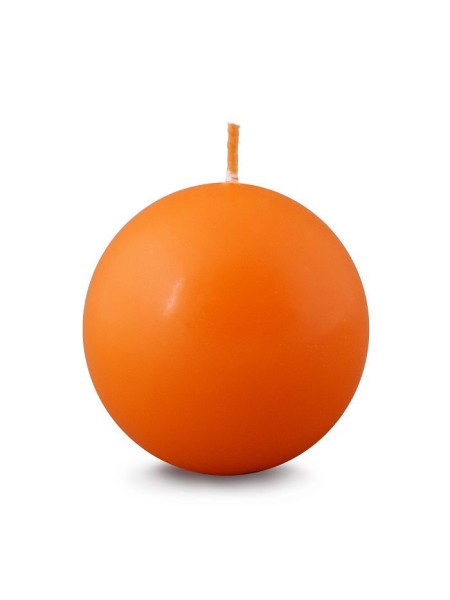 Свеча шар 5,5 см цвет оранжевый