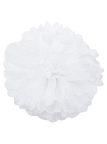 Подвеска Цветок объемный бумажная тишью 50 см цвет белый HS-35-20