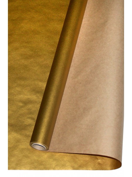 Бумага крафт 100 см х10 м 12/75 дольче натура цвет золото
