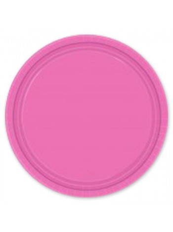 Тарелка бумага 8 шт 17 см Bright Pink