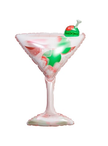 Фольга шар фигура Бокал Мартини 43"/109 см