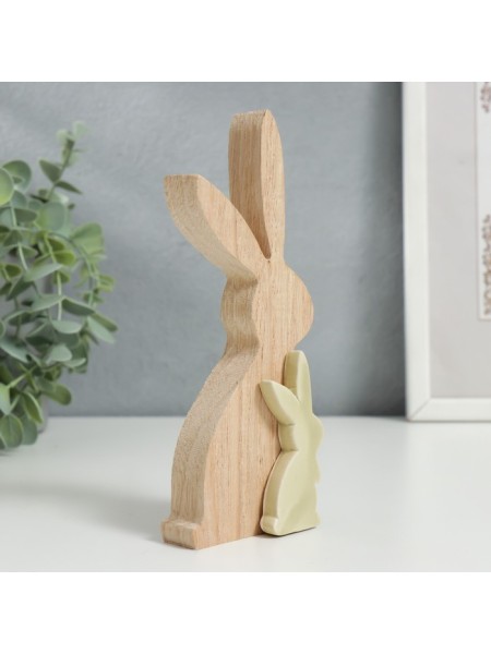 Кролик фигура керамика, дерево 17 х 2,9 х 7 см