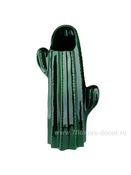 Ваза керамика Кактус 30 х 18 хH55 см цвет зеленый Арт. 30350-55