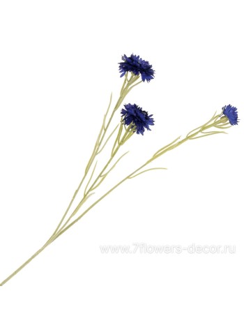 Василек искусственный 68 см цвет синий