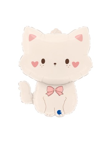 Фольга шар фигура Кошечка кокетка Grabo