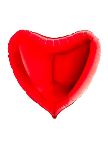 Фольга шар Сердце 36"/91 см металлик RED Grabo красный