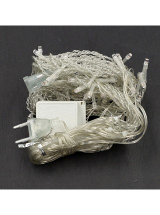 Электрогирлянда 3 м х70 см пластик цвет белый HS-9-8