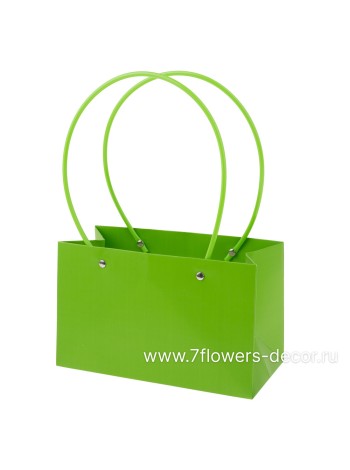 Сумка для цветов 22 х13,5 х10 см цвет темно-зеленый