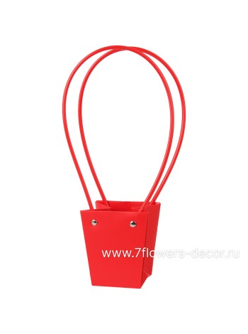 Сумка для цветов 9 х10 х6,5 см цвет красный