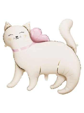 Фольга шар Кошка White 30"/77СМ H X 33"/83СМ W ПД