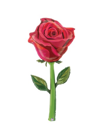 Фольга шар Цветок Роза красный 65"/165 см Grabo Италия