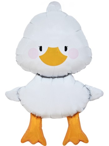 Фольга шар фигура мини Гусь Обнимусь 16"/41 см с клапаном 5 шт в упак