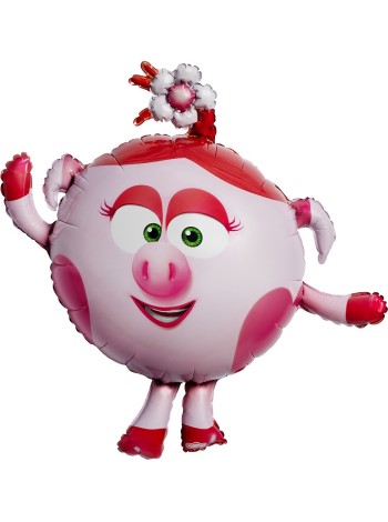 Фольга шар фигура Смешарики Нюша 41"/104 см