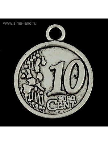Сувенир кошельковый металл 10 центов 2,5 х 2,5 см