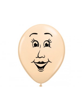5"шар воздушный с рисунком Лицо женское
