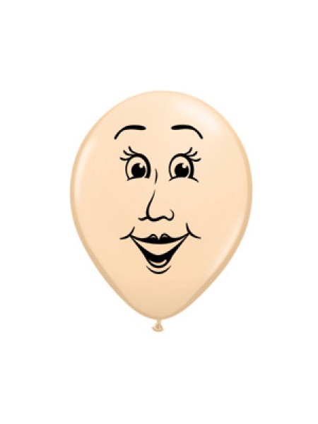 5"шар воздушный с рисунком Лицо женское