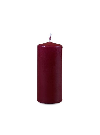 Свеча пеньковая 4 х9 см цвет бордовый