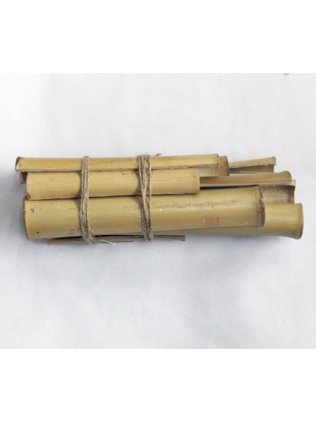 Бамбук ствол в продольном разрезе длина 10-30 см набор 12 шт