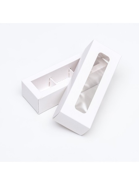 Коробка для конфет 5 х13,7 х3,5 см цвет белый