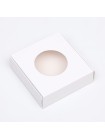 Коробка складная 10 х10 х3 см цвет белый