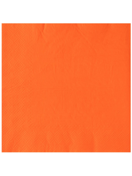 Салфетка оранжевая 33 х 33 см набор 12 шт