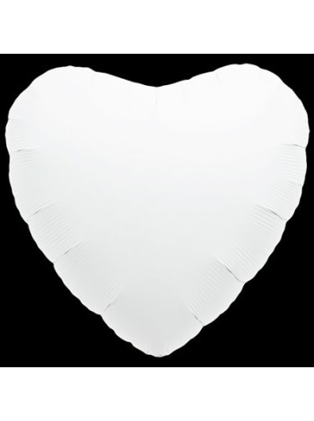 Фольга шар Сердце 18"/46 см пастель White Aqura Россия