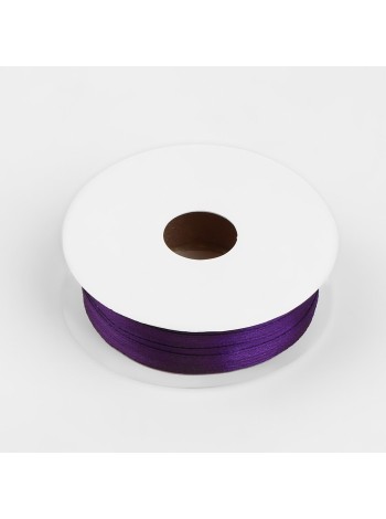 Лента атлас 0,3 см х33 ярд цвет фиолетовый №34