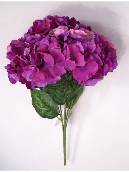 Гортензия букет 6 цветков 50 см цвет фиолетовый HS-25-3