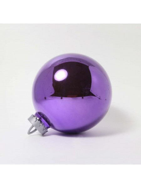 Шар пластик 25 см Зеркальный цвет фиолетовый UD003-25LC