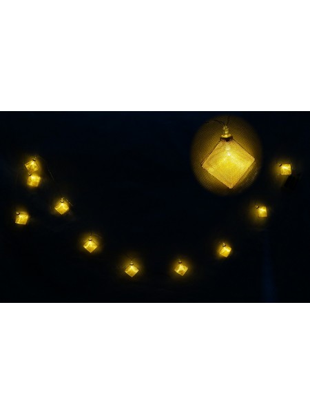 Электрогирлянда Ромб золотой 10 лампочек