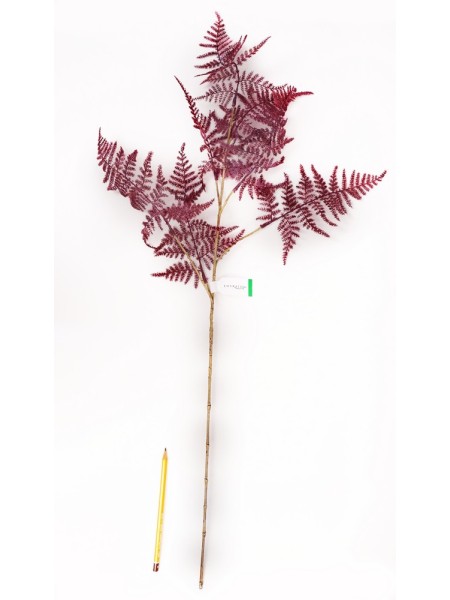 Аспарагус ветка искусственная 85см пурпурный