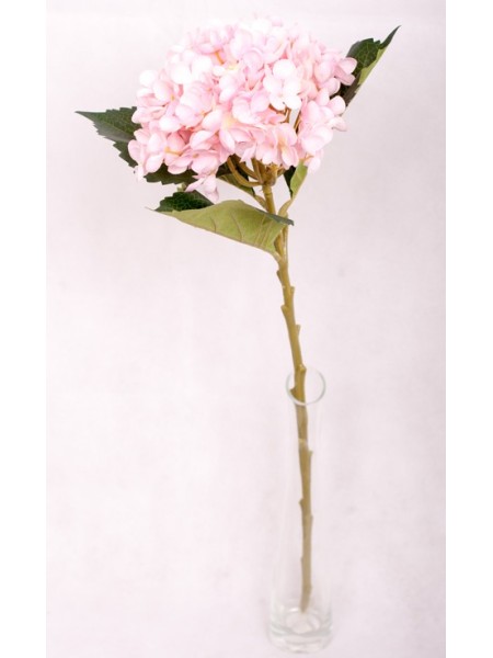 Гортензия розовая цветок искусственный высота 53 см